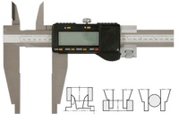 Werkstattmessschieber 2000 mm digital, Form D mit Kreuzspitzen