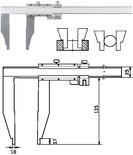 Messschieber 500 mm / Messschenkel 125 mm, Nonius 0,02