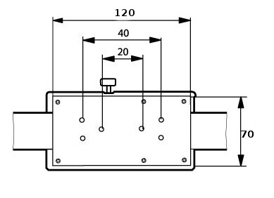 Anbaumessschieber digital vertikal senkrecht 2000 mm