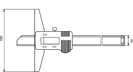 Tiefenmessschieber 150 mm digital