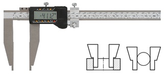 Werkstattmessschieber 500 mm digital, Messschenkel 100 mm