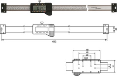 Digitaler Anbaumessschieber (horizontal)   500 mm