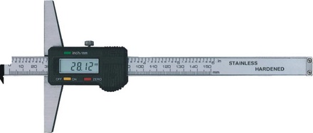 Tiefenmessschieber 150 mm digital mit Winkelansatz