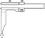 Messschieber 300 mm / 150 mm Messschenkel mit Feinverstellung, Monoblock