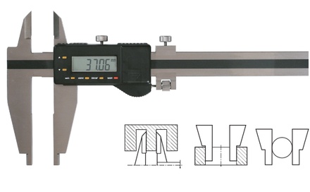 Werkstattmessschieber 1000 mm digital, Form B