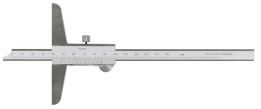 Tiefenmessschieber 150 mm / 100 mm Brücke, Monoblock, Nonius 0,05 mm