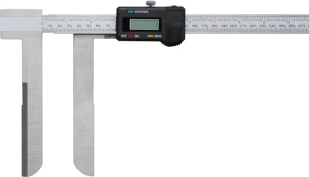 Digitaler Messschieber mit langen schmalen Messschenkeln 22-500 mm / 150 mm