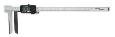 Digitaler Messschieber mit langen schmalen Messschenkeln 20-300 mm / 90 mm