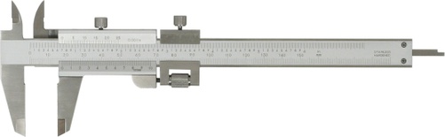 Messschieber 150 mm, Nonius 0,02 mit Feinverstellung, Monoblock