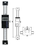 Digitaler Anbaumessschieber (vertikal) 150 mm